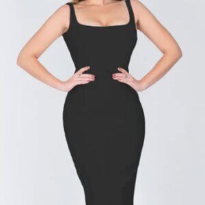 Black Zoe Vine London Carly Pencil Dress with belt Pinup/Rockabilly Inspired Sm